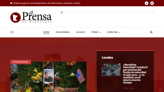 Captura de La Prensa de Minnesota