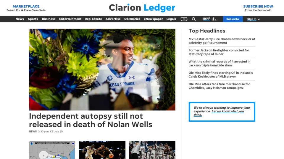 Captura de Clarion Ledger