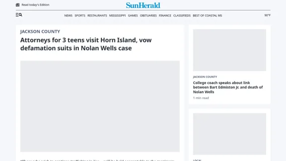 Captura de Sun Herald