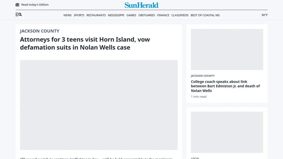 Captura de Sun Herald