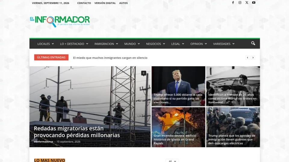 Captura de El Informador USA