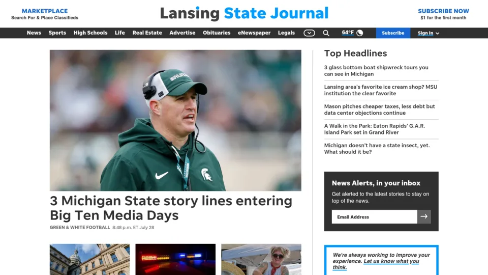 Captura de Lansingstate Journal