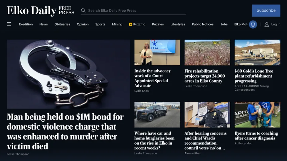 Captura de Elko Daily