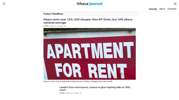 Captura de Ithaca Journal