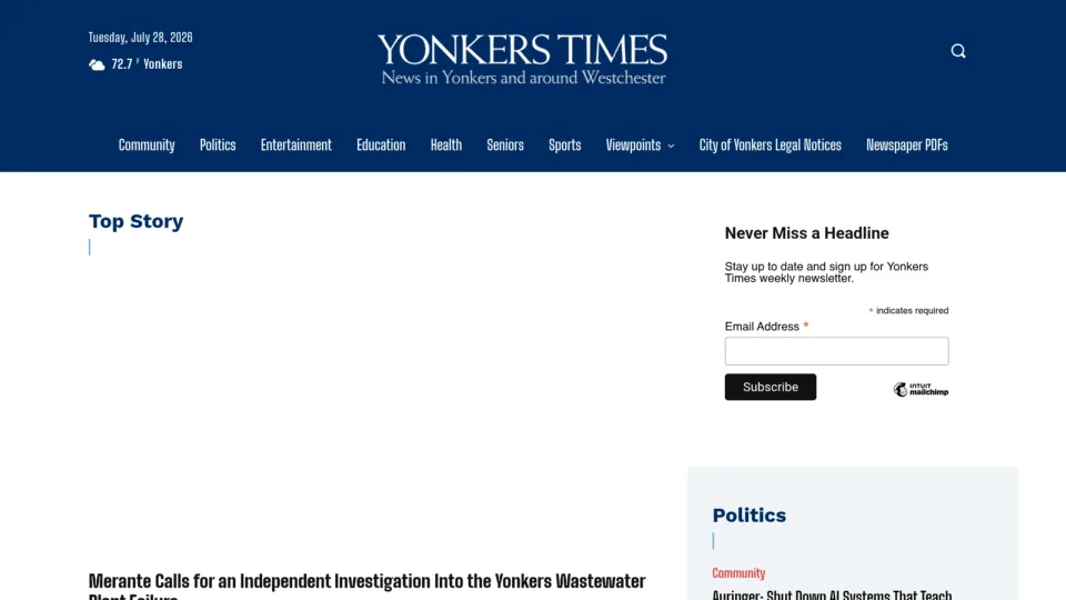 Captura de Yonkers Times