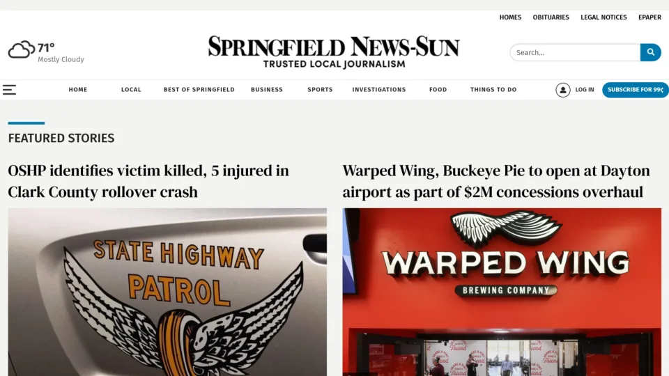 Captura de Springfield News Sun