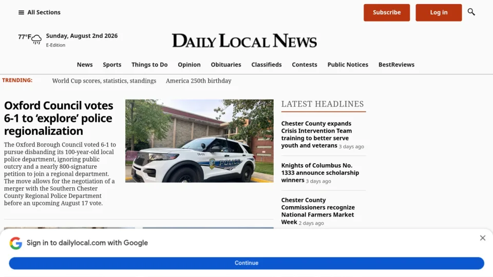 Captura de Daily Local