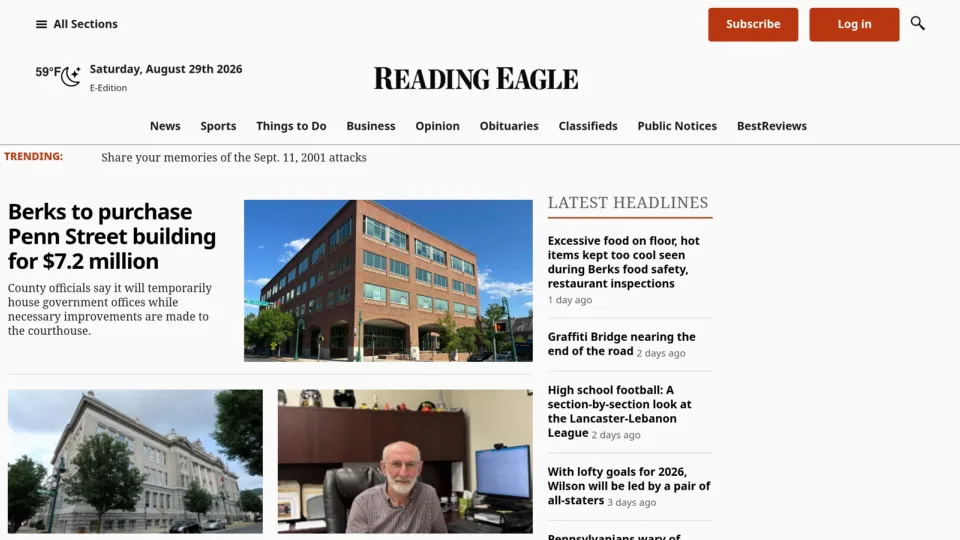 Captura de Reading Eagle
