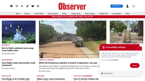 Captura de Dallas Observer