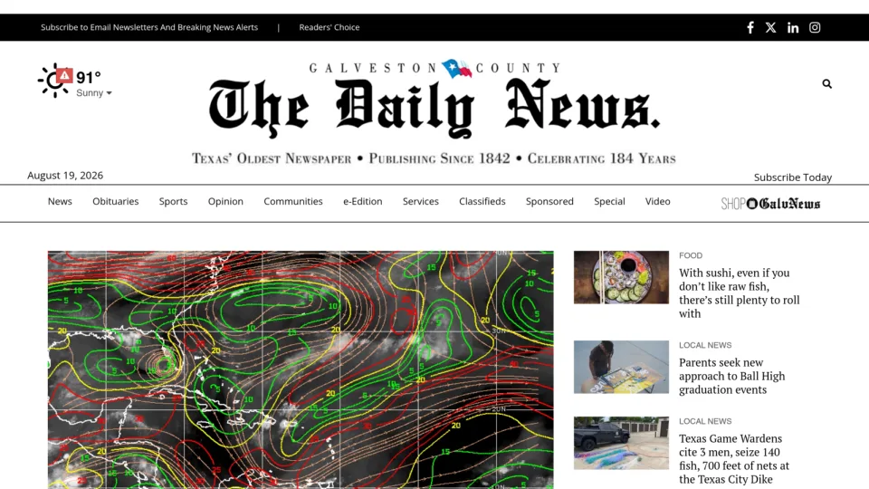 Captura de The Daily News (Galveston)