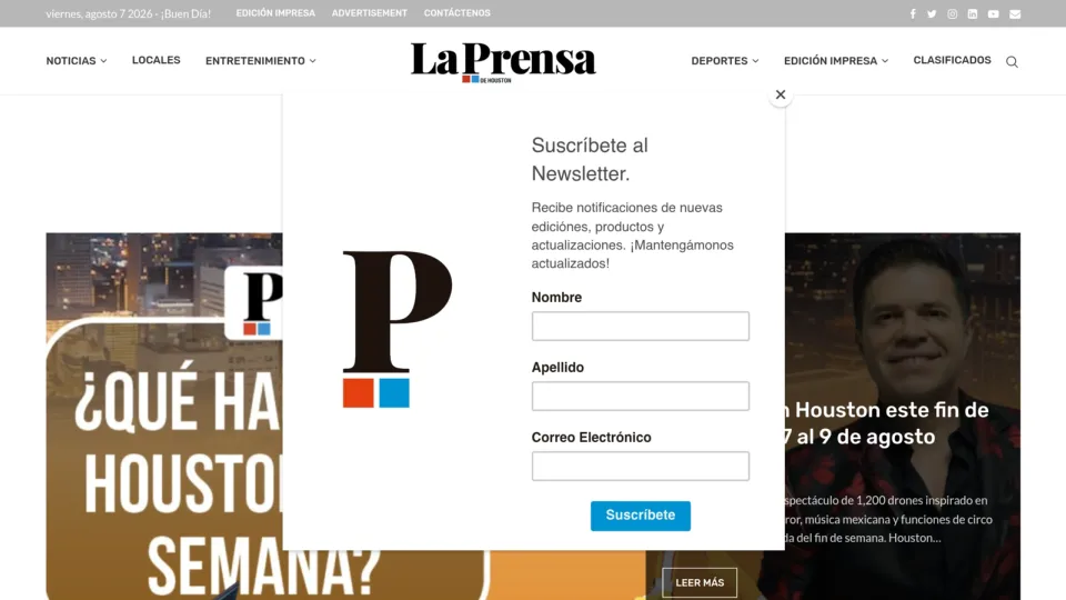 Captura de Prensa de Houston