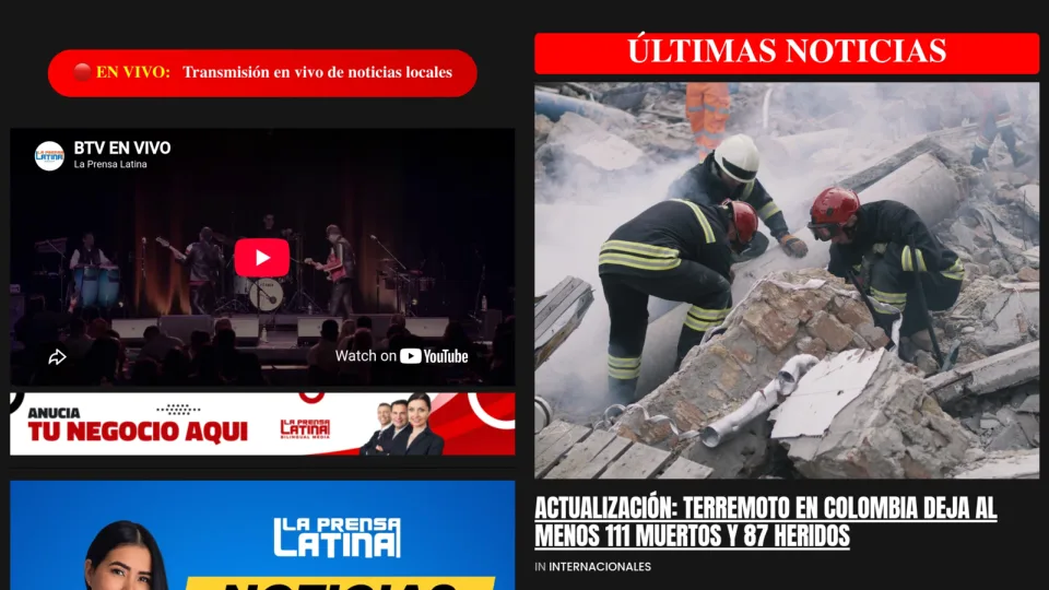 Captura de La Prensa Latina