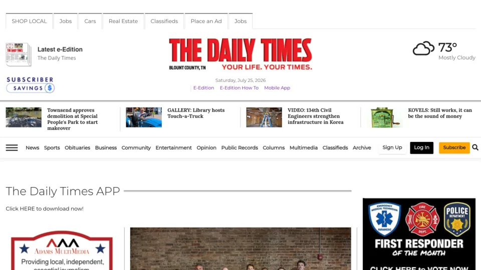 Captura de The Daily Times