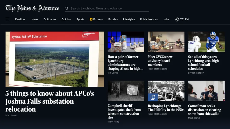 Captura de The News & Advance
