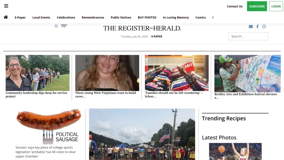Captura de Register Herald