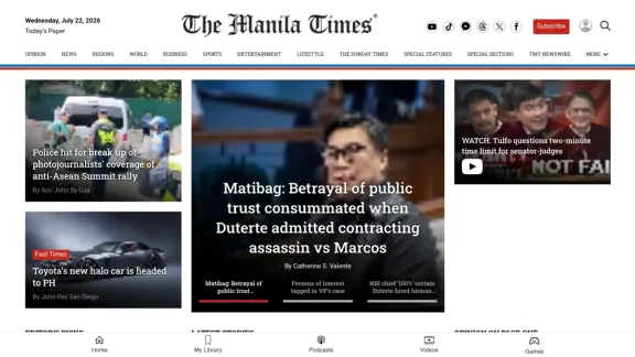 Captura de The Manila Times