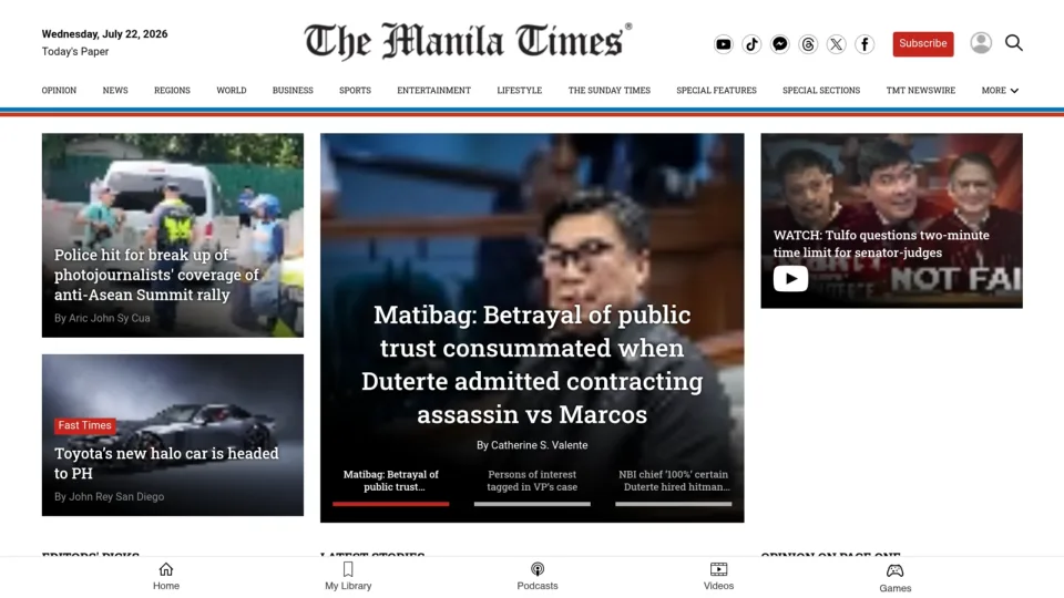 Captura de The Manila Times