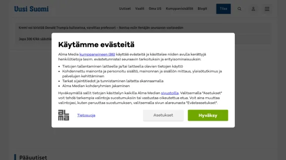 Captura de Uusi Suomi