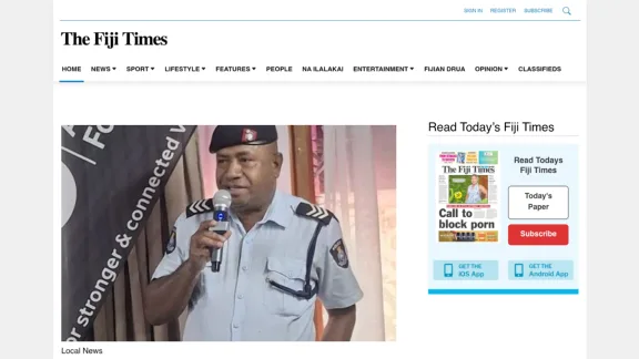 Captura de The Fiji Times