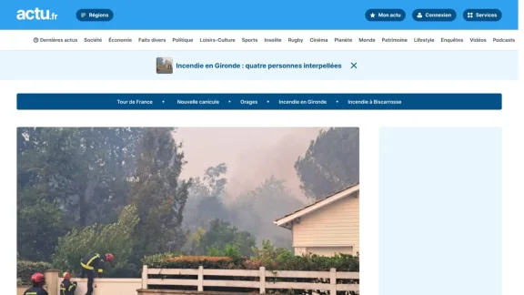 Captura de Actu.fr