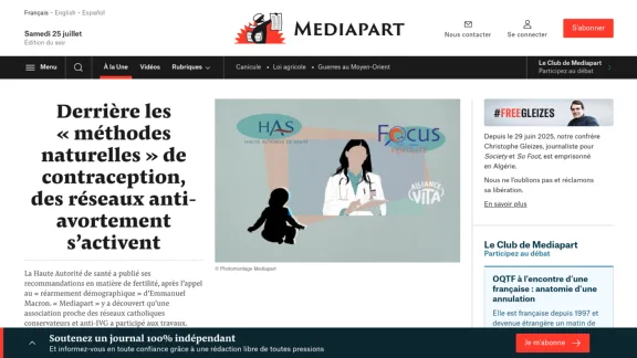 Captura de Mediapart