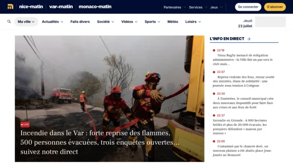 Captura de Nice-Matin