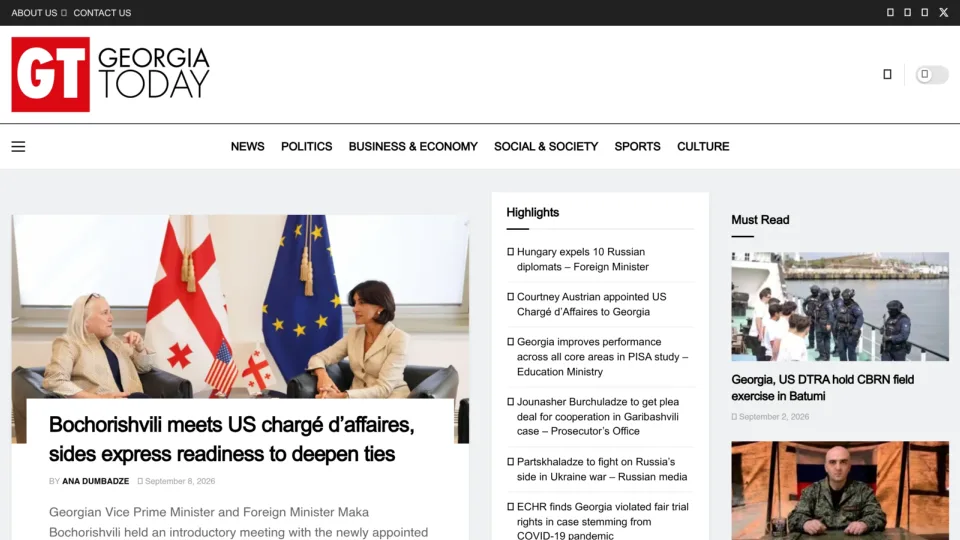 Captura de Georgia Today