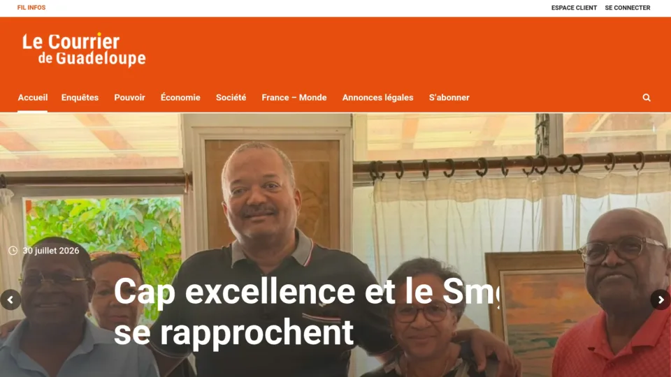 Captura de Le Courrier de Guadeloupe