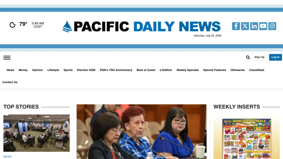 Captura de Pacific Daily News