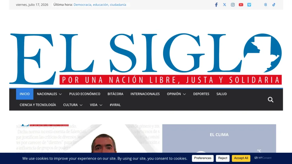 Captura de El Siglo