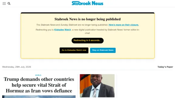 Captura de Stabroek News
