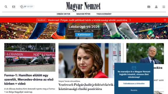 Captura de Magyar Nemzet