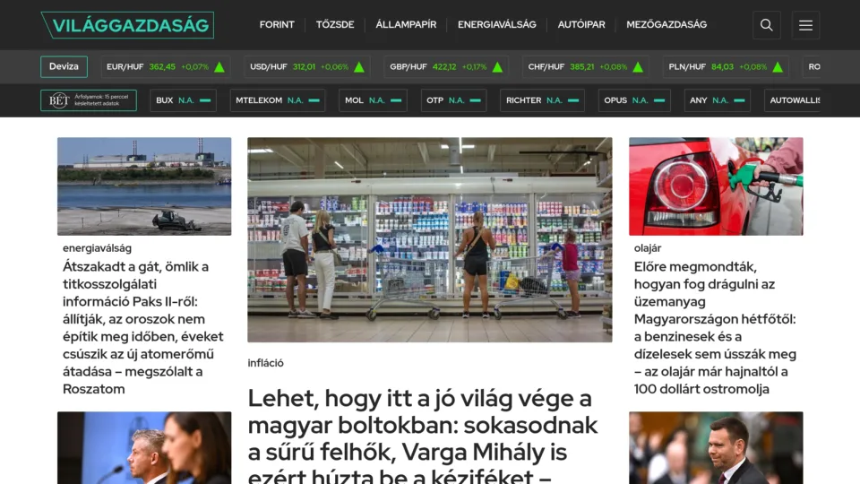 Captura de Világgazdaság