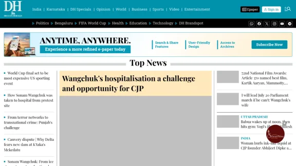 Captura de Deccan Herald
