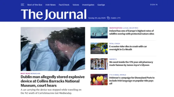 Captura de TheJournal.ie