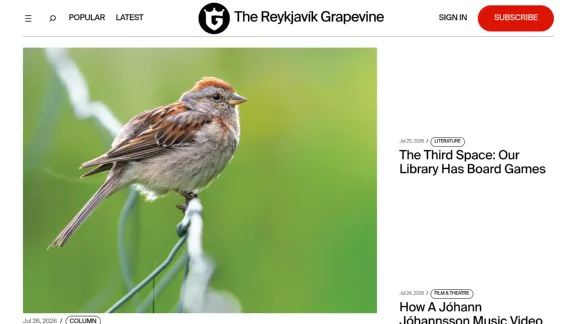 Captura de The Reykjavík Grapevine