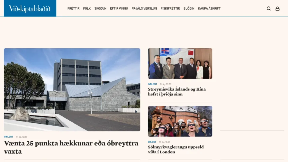 Captura de Viðskiptablaðið