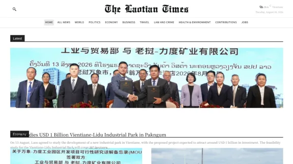 Captura de Laotian Times