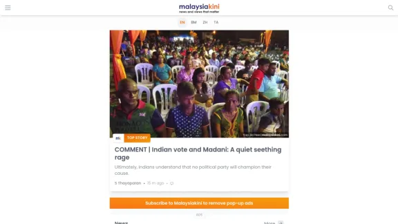 Captura de Malaysiakini
