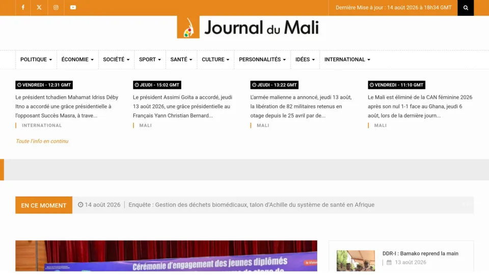 Captura de Journal du Mali