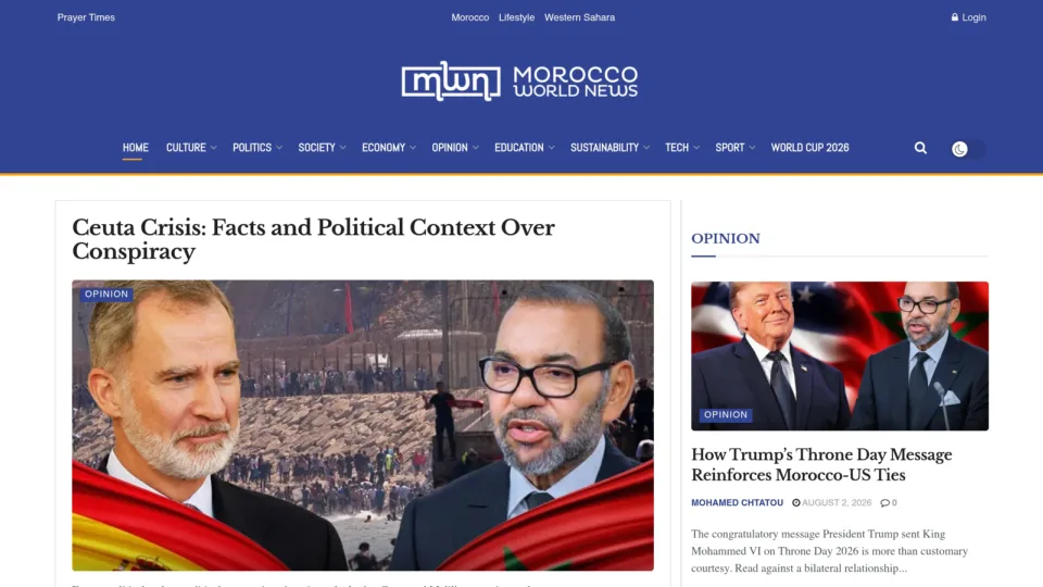 Captura de Morocco World News