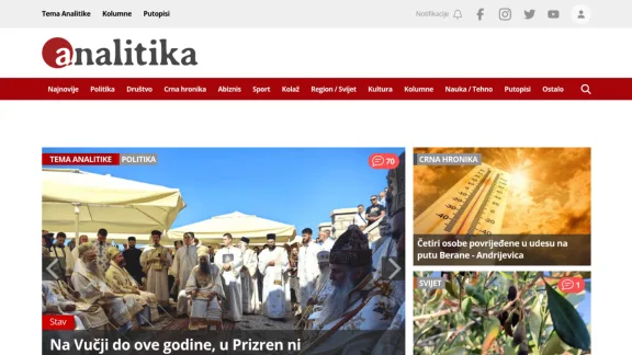 Captura de Portal Analitika