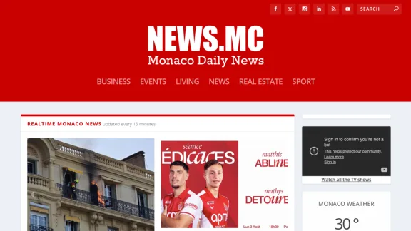 Captura de Monaco News