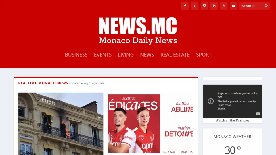 Captura de Monaco News