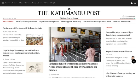 Captura de The Kathmandu Post
