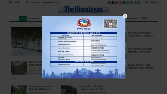 Captura de The Himalayan Times