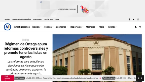 Captura de Nicaragua Investiga