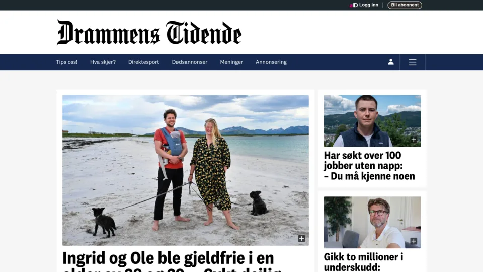 Captura de Drammens Tidende