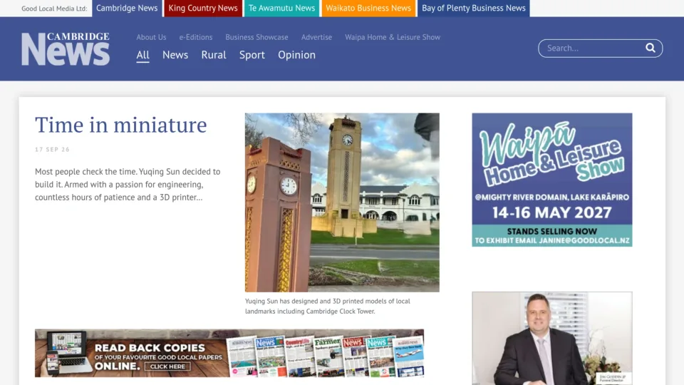 Captura de Cambridge News