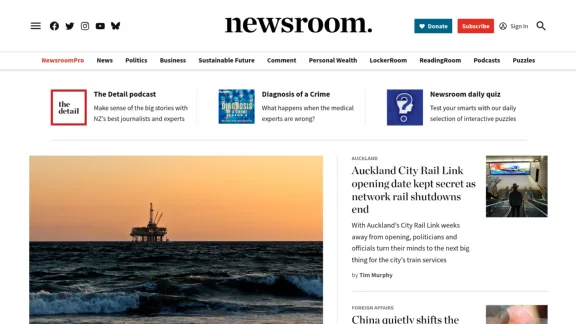 Captura de Newsroom